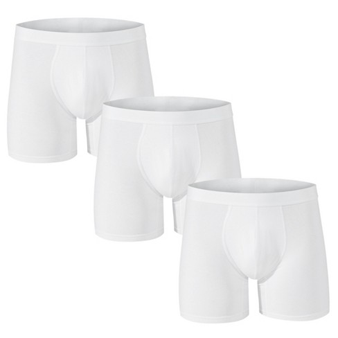 Set Of Three (3) White Hanes Men's Classic Briefs Underwear Size Large