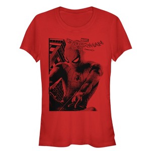 Juniors Womens Marvel Spider-Man: Homecoming Zoom T-Shirt - 1 of 3