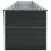 vidaXL Garden Raised Bed Galvanized Steel, Garden Planter for Flowers, Raised Flower Bed, Weather-resistant - 4 of 4