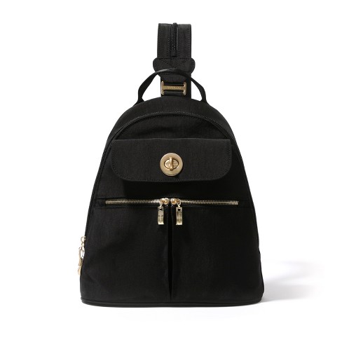 baggallini Naples Convertible Backpack Black w Gold Hardware
