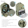 Hudson Baby Premium Diaper Bag Backpack and Changing Pad, Olive, One Size - 4 of 4