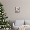 Stupell Industries Santa & Snowy Cabin Black Framed Giclee Art - 2 of 4