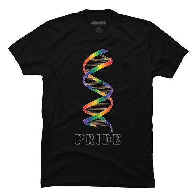 Adult Design By Humans DNA Rainbow Pride By T-Shirt