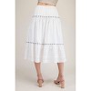 Women's Tiered Lace Trim Midi Skirt - ee:some - 2 of 4