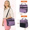 OPUX Insulated Lunch Box Men Women, Large Soft Cooler Bag Work School Picnic, Leakproof Tote Shoulder Strap Kid Adult - 2 of 4