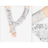 INSPIRE CHIC Women's Sequin Fingerless Extra Long Arm Warmers 1 Pair - 3 of 4