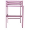 NicBex Twin Size Loft Bed with Desk Wooden Bed Frame with Long Ladder and Full Length Guardrail, No Box Spring Required, Pink - 4 of 4