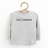 Halloween Typewriter - Toddler Long Sleeve Graphic Tee and Youth Long Sleeve Graphic T-Shirt - 2 of 3