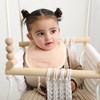 Muslin Baby Bibs | Soft Cotton Teething Bibs for Infant Drips, Drools & Feedings | Waterproof, Adjustable Fit for Newborn Baby | 2 Pack (Multicolor) - 2 of 2