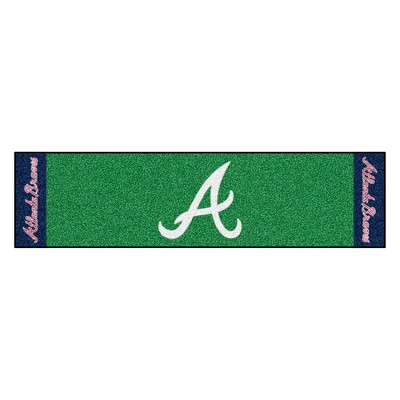 MLB Atlanta Braves 1.5'x6' Putting Mat - Green