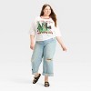 Women's Statue of Liberty The Rolling Stones Oversized Graphic T-Shirt - White - 3 of 3