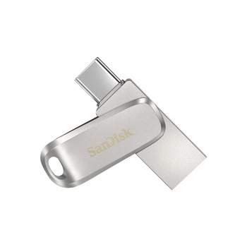 SanDisk Ultra Dual Luxe Dual 128GB USB 3.1 Flash Drive Silver (SDDDC4-128G-A46)