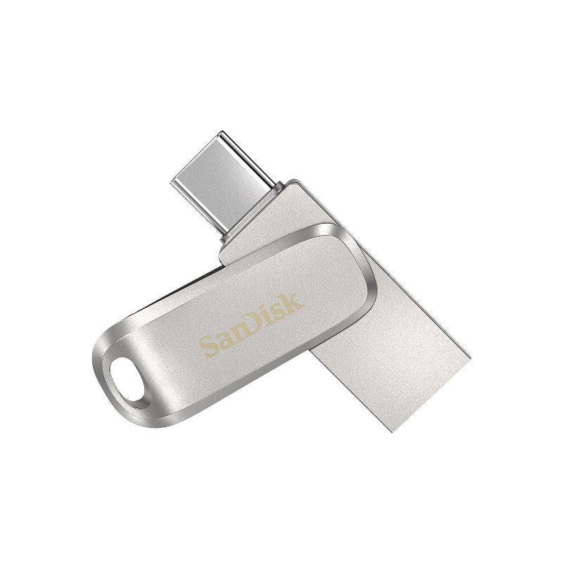 SanDisk Ultra Dual Luxe Dual 128GB USB 3.1 Flash Drive Silver (SDDDC4-128G-A46), 1 of 6