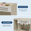 Cat Litter Box Enclosure, Wooden Cat Washroom Furniture with Barn Door, Hidden Litter Box Cover, Dog Proof Feline Litter Boxes, Kitty House - 3 of 4