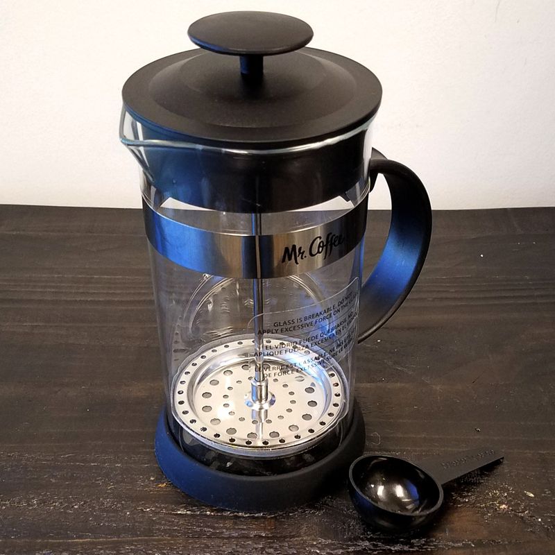 Mr. Coffee 32 Ounce Cafe Oasis Quart Glass Body French Press Coffee Maker, 3 of 5