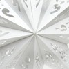 SEVOBAL Tree Ornaments Handmade Paper Star Decor, 60cm Festive Hanging Ornament for Christmas and Winter Celebrations, White, 24.6"*2"*24.6" - 4 of 4