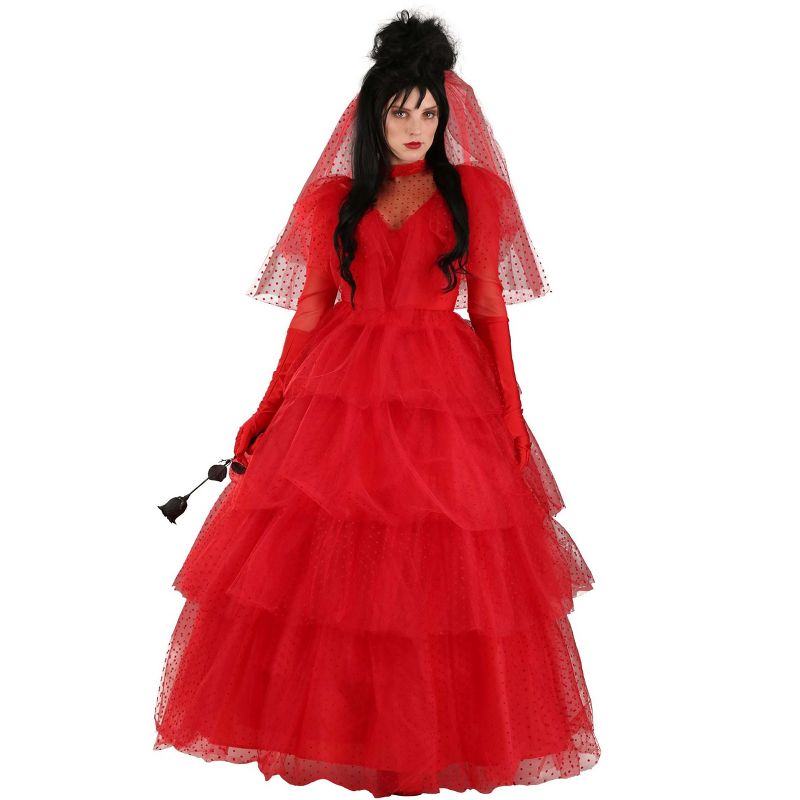 HalloweenCostumes.com Red Women's Wedding Dress, 1 of 3