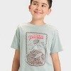 Boys' Short Sleeve Pasta Graphic T-Shirt - Cat & Jack™ Gray - 2 of 4