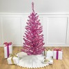 Northlight Pre-Lit Artificial Tinsel Christmas Tree - 4' - Two Tone Pink - Clear Lights - 2 of 4