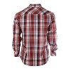 Gioberti Men's Western Plaid Long Sleeve Shirt with Pearl Snap-on - 2 of 2