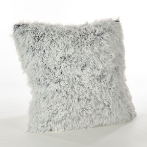 Saro Lifestyle Juneau Collection Two-Tone Faux Fur Throw Pillow Cover - 1 of 1