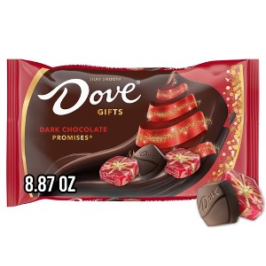 Dove Chocolate Promises Dark Chocolate Christmas Candy Gifts Bag - 8.87oz - 1 of 4