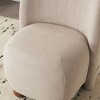 CAVINAS Modern Low Back Armless Accent Chair with Round Pine Legs,Comfy Chairs Perfect for Small Spaces,Living Room,Bedroom,Reading Room - 4 of 4