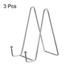 Unique Bargains Iron Durable Rounded Corner Book Decorative Easels or Stands 3 Pcs - 3 of 4