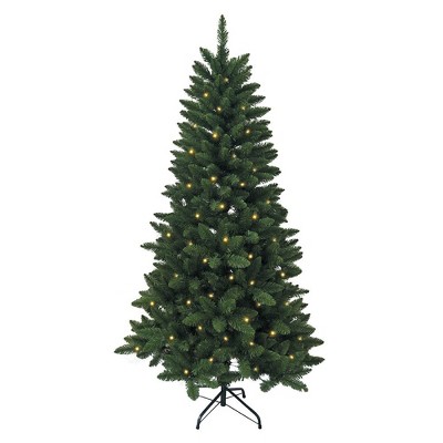 Kurt S. Adler 6' Pre-Lit Warm White LED Point Pine Tree