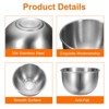 Unique Bargains Stainless Steel Seasoning Condiment Appetizer Mini Round Sauce Dishes 10 Pcs - 3 of 4