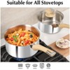 KOCH SYSTEME CS Stainless Steel Saucepan with Lid, 2QT Stainless Steel Pot with Stay-Cool Handle,Induction Compatible Pot, Dishwasher Safe - 4 of 4