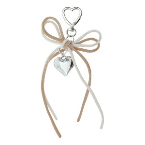 Unique Bargains PU Bow Handbag Charms Keychains 1 Pc - 1 of 4