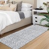 Acekool Washable Vintage Geometric Area Rug, Non-Slip, Stain Resistant, Low Pile, Soft Indoor Carpet for Living Room Bedroom Office, Easy Care - 2 of 4