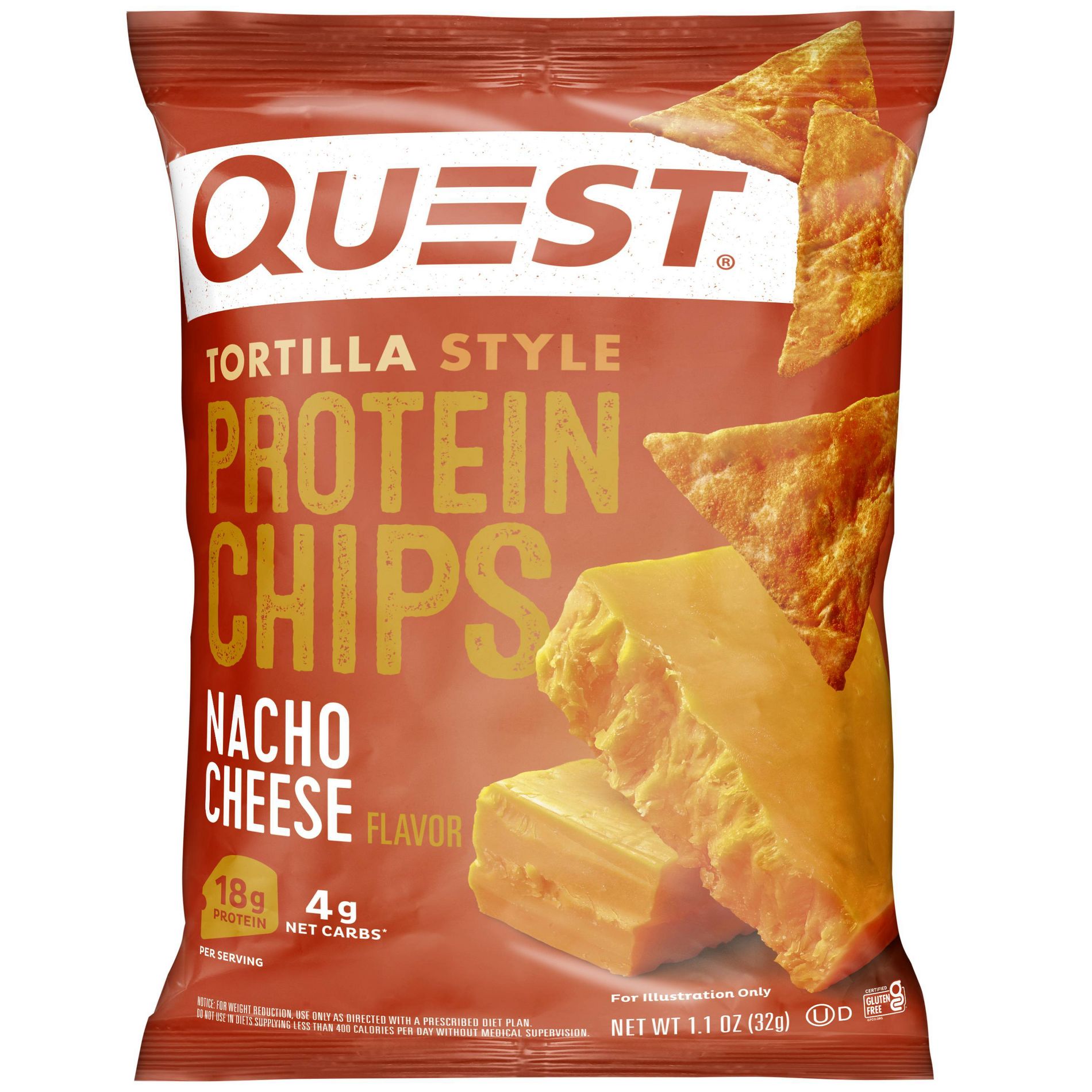 Quest Nutrition Nacho Tortilla Protein Chips - 1.1oz