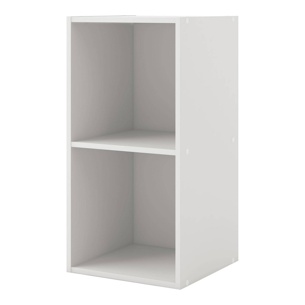 Photos - Wall Shelf 24/7 Shop At Home 24" Silkpath Modern 2 Cube Stackable and Modular Bookcas