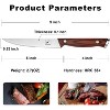 imarku Steak Knives, Serrated Steak knives Set of 6, Japanese HC Steel Knife Set, Premium Serrated Carbon Stainless Steel Steak Knife, Silver - 2 of 4