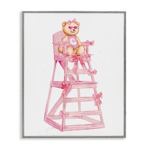 Stupell Industries Teddy Bear Life Guard Framed Giclee Art - 1 of 4