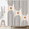 Aoibox Boho Mid Century Shower Curtain, Minimalist Abstract Arch Simple Sun Modern Machine Washable Waterproof Fabric for Bathroom Decor Bathtub - 2 of 4