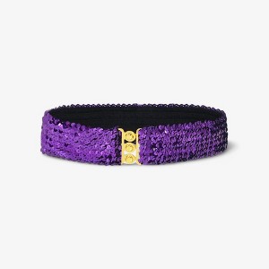Anna-Kaci Women's Sequin Elastic Waist Belt with Gold Tone Clasp - 1 of 4