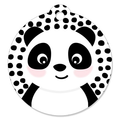 Big Dot of Happiness Party Like a Panda Bear - Baby Shower or Birthday  Party Favor Gift Tags (Set of 20)