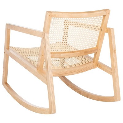 Coastal Comfort Natural Rattan 23" Glider Rocking Chair