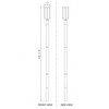 Z-Lite Leland 1 - Light Post Light in  Sand Black - 4 of 4
