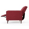 Sapphtopaz Mid-Century Modern Accent Chair Wingback Recliner Chair Upholstered Armchair with Footrest Comfy Chair for Bedroom, Living Room - 4 of 4