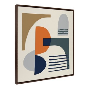 Kate and Laurel Sylvie Abstract Mid Century Framed Canvas by Rachel Lee of My Dream Wall - 1 of 4
