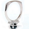 Pompeii3 1 3/8ct Black Diamond Engagement Accent Anniversary Ring 14k White Gold - 3 of 4