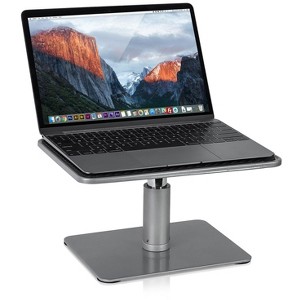 Mount-It! Adjustable Height Laptop Stand for MacBook Pro | Wide Platform Laptop & Monitor Desk Riser | For 11-15 in. Laptops | 24-32 in. Monitor Riser - 1 of 4