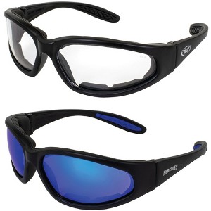 2 Pairs of Global Vision Eyewear Hercules Plus Safety Motorcycle Glasses - 1 of 4