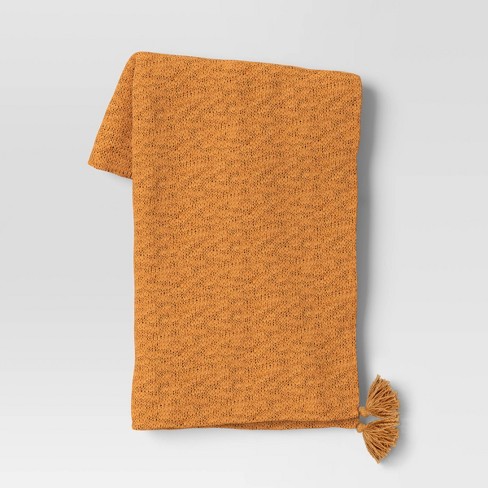 Dark orange best sale throw blanket