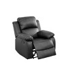 Fontoi Accent Chairs, Recliner Chair with Comfortable Arms and Back, Modern Lazy Chair for Living Room Bedroom Home Office, Black, 37"*40"*35" - 3 of 4