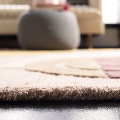 Beige and Yellow Hand-Tufted Wool Rectangular Area Rug